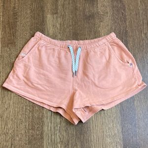 Vuori peachy orange lounging shorts size m